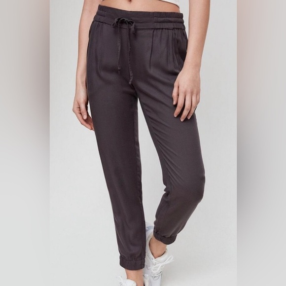Azure Skies Los Feliz Joggers 100% Rayon drawstring waist Aritzia - Picture 1 of 12